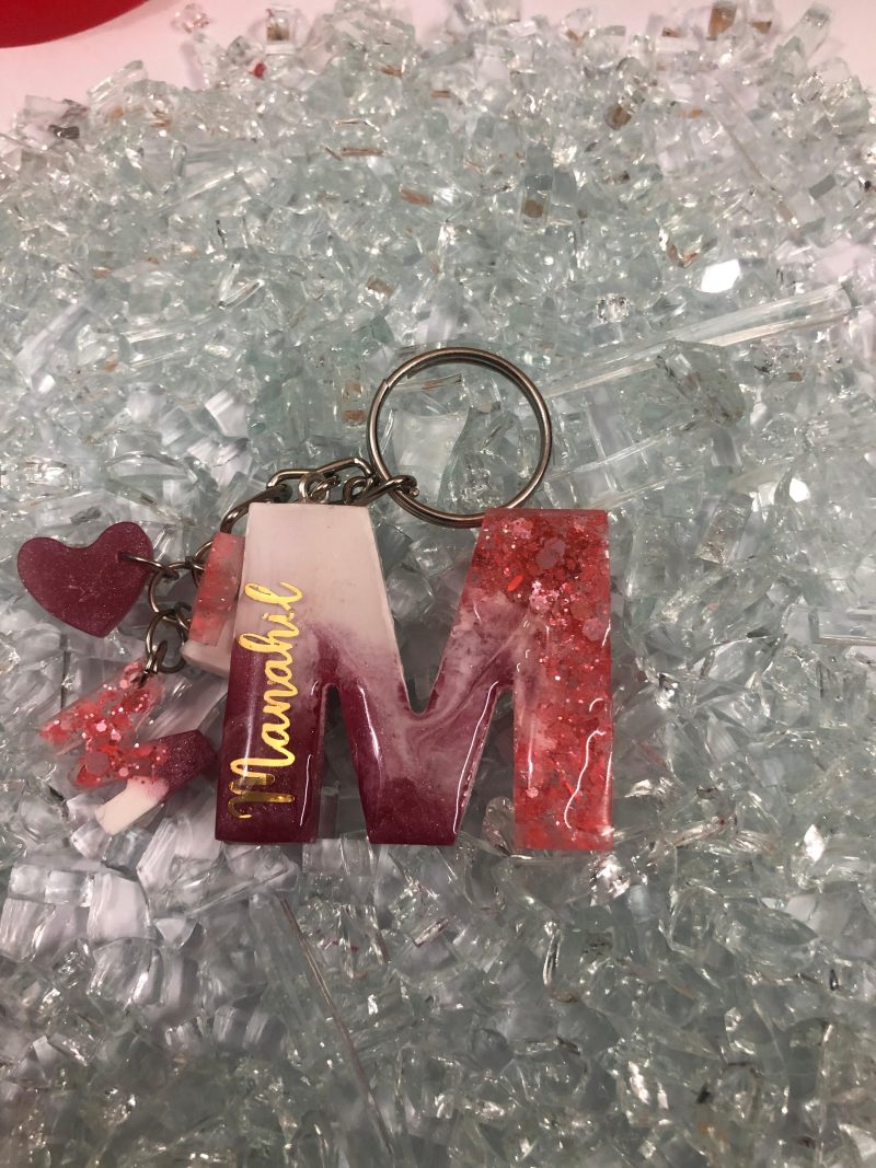 Custom Gifts in Pakistan – Handcrafted Resin Name Keychain (PKR 550) - Image 4