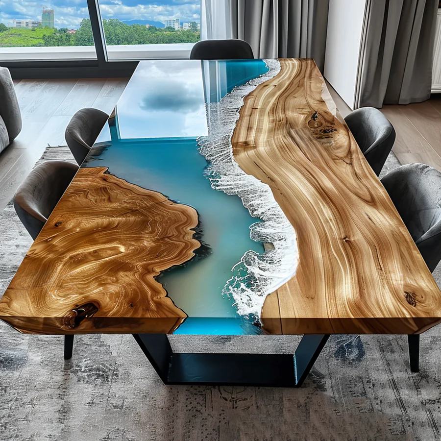 Sanas Art Desk river Table