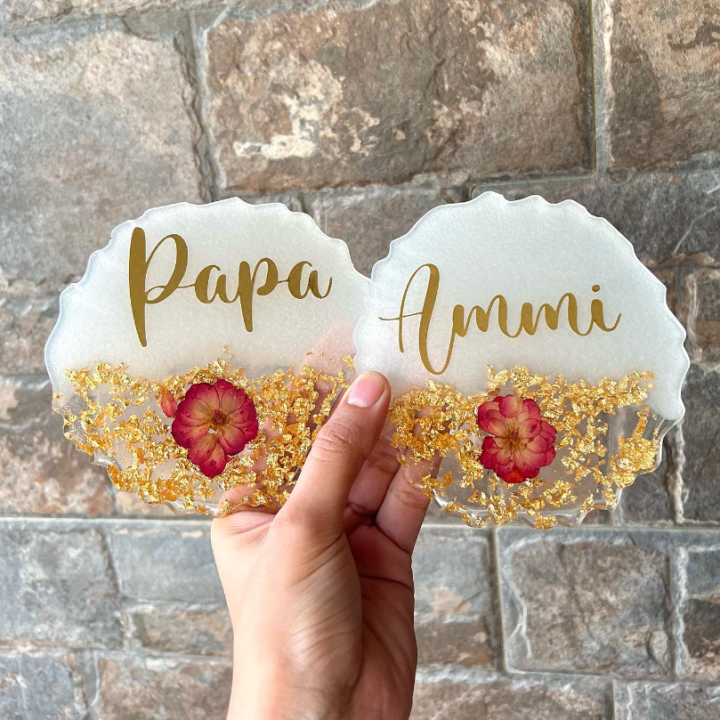 Sanas Art Resin coaster